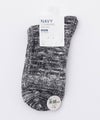 NAVY クオーターソックス USAコットンスラブ レディース メール便 対応商品商品サムネイル-13