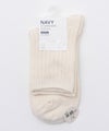 NAVY クオーターソックス USAコットンスラブ レディース メール便 対応商品商品サムネイル-14
