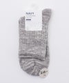 NAVY クオーターソックス USAコットンスラブ レディース メール便 対応商品商品サムネイル-15