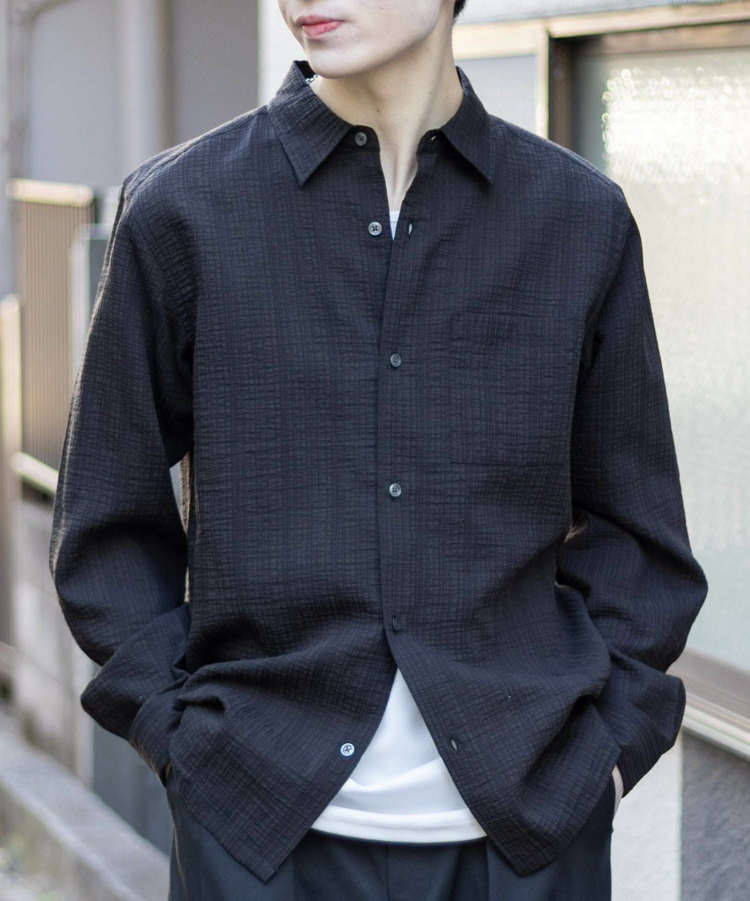MOSSIMO シアジャガードシャツ メンズ