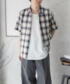 MOSSIMO オンブレチェックシャツ メンズ