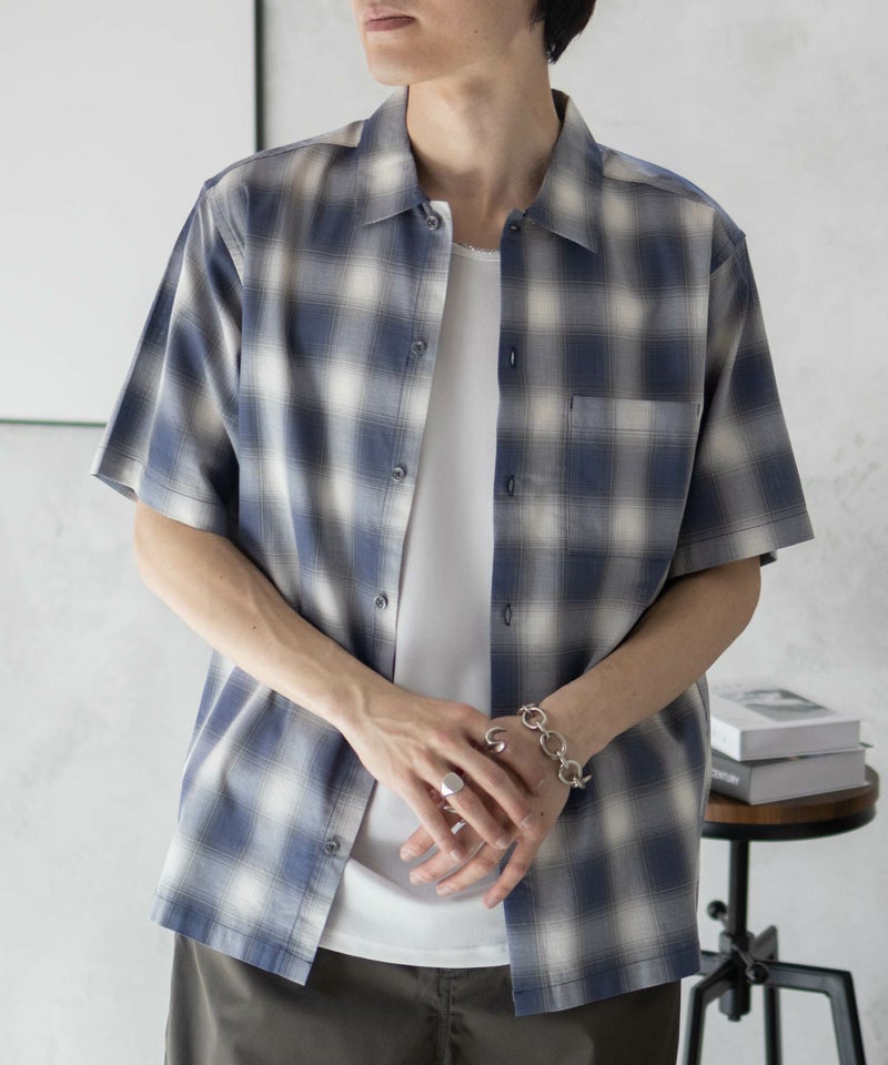 MOSSIMO  オンブレチェックシャツ メンズ商品画像-5