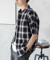 MOSSIMO オンブレチェックシャツ メンズ商品サムネイル-10
