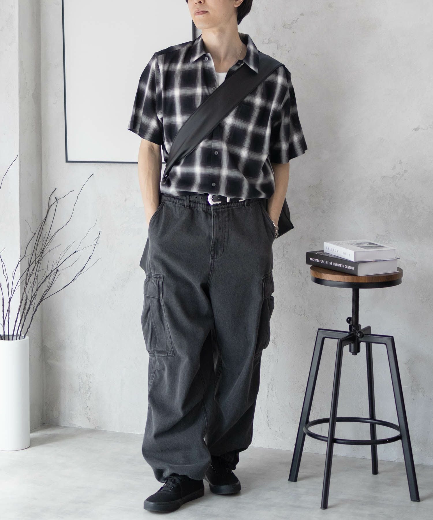 古着 MADISON TRADER WASHEDCOTTONS オンブレチェック 半袖 チェックシャツ メンズM相当 /eaa558337 古着 MADISON TRADER WASHEDCOTTONS オンブレチェック 半袖 チェック