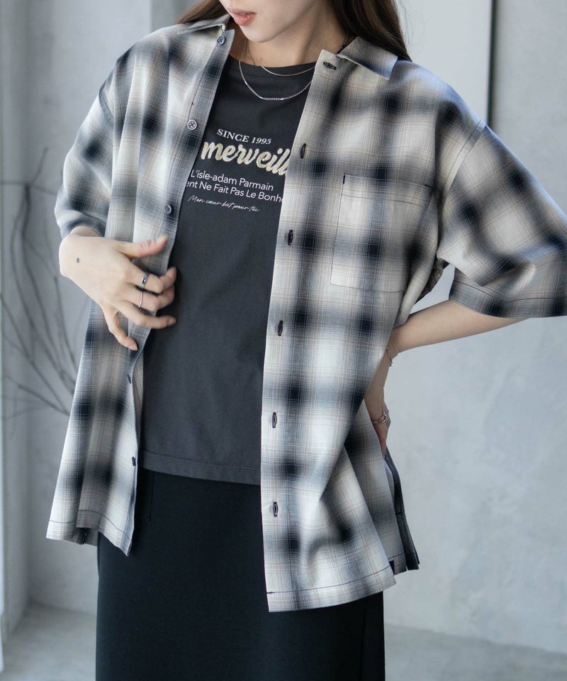 MOSSIMO オンブレチェックシャツ メンズ商品画像-21