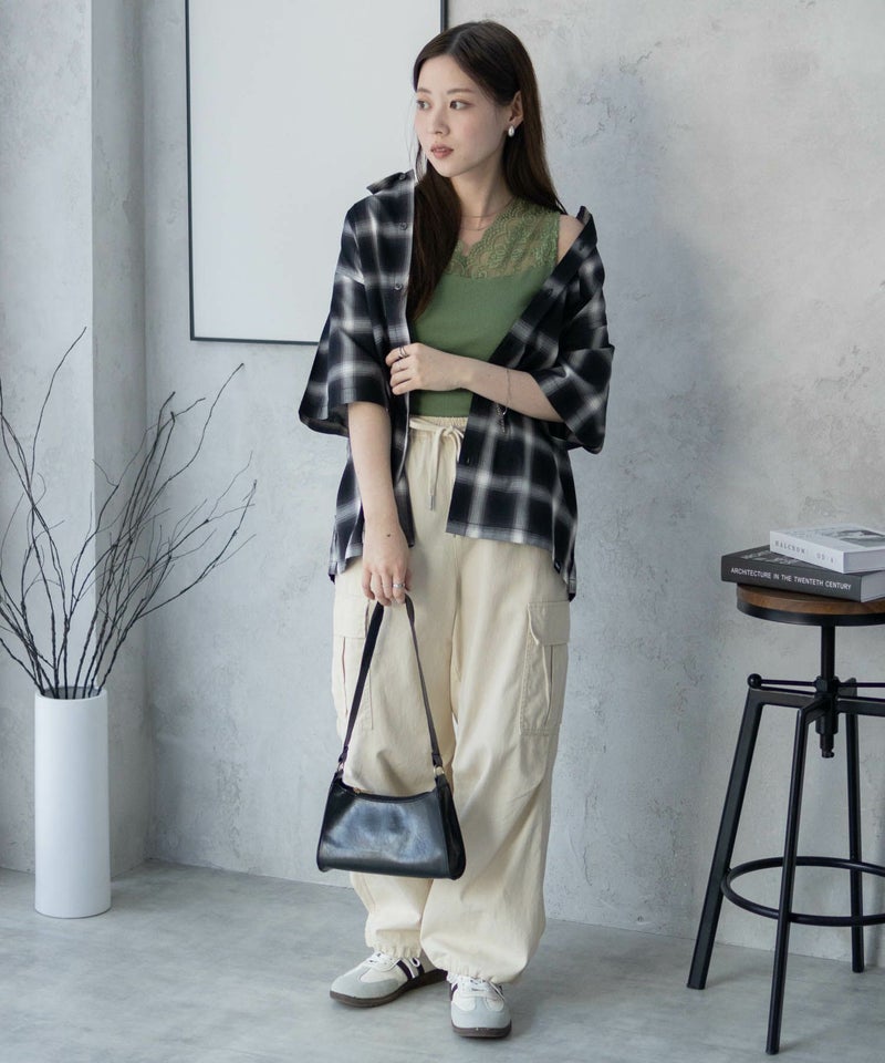 MOSSIMO オンブレチェックシャツ メンズ商品画像-36