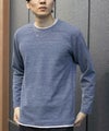 NAVY メランジレイヤーTシャツ メンズ商品サムネイル-10