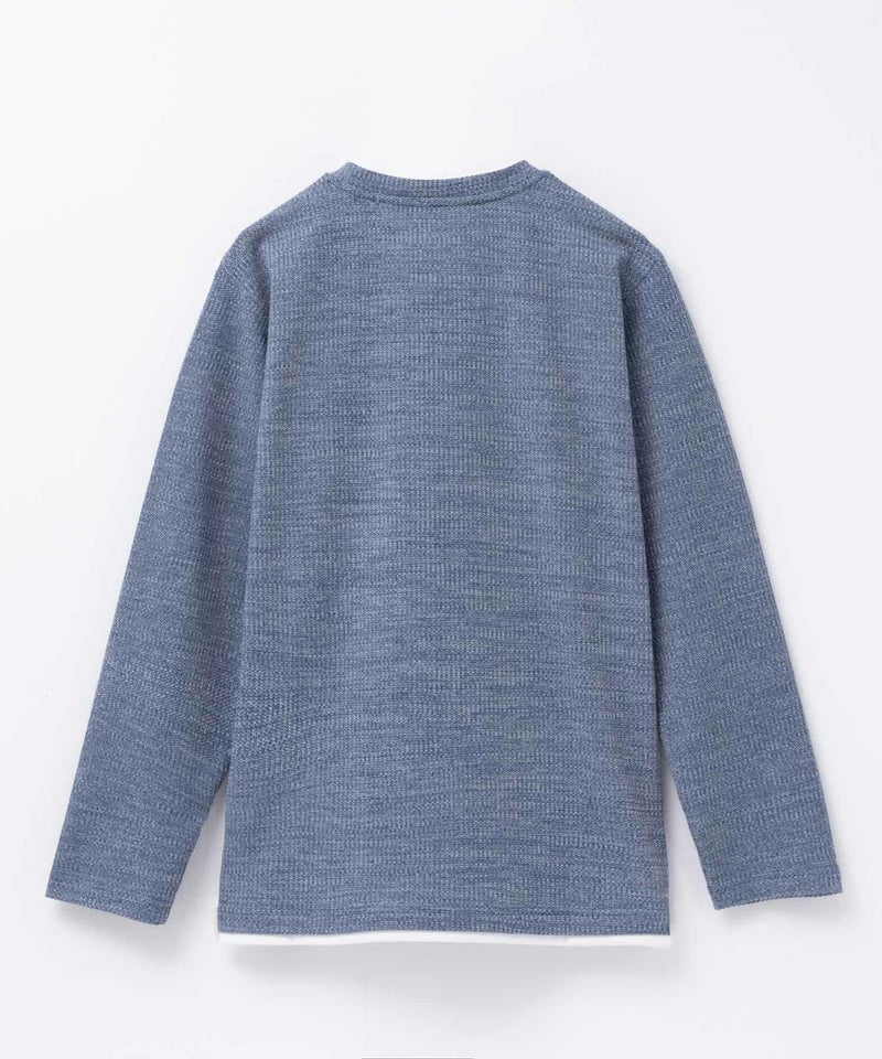 NAVY メランジレイヤーTシャツ メンズ商品画像-21