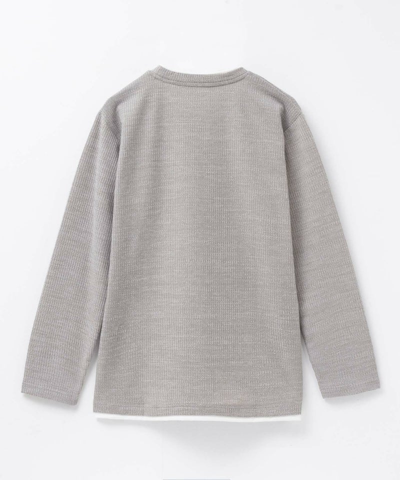 NAVY メランジレイヤーTシャツ メンズ商品画像-23