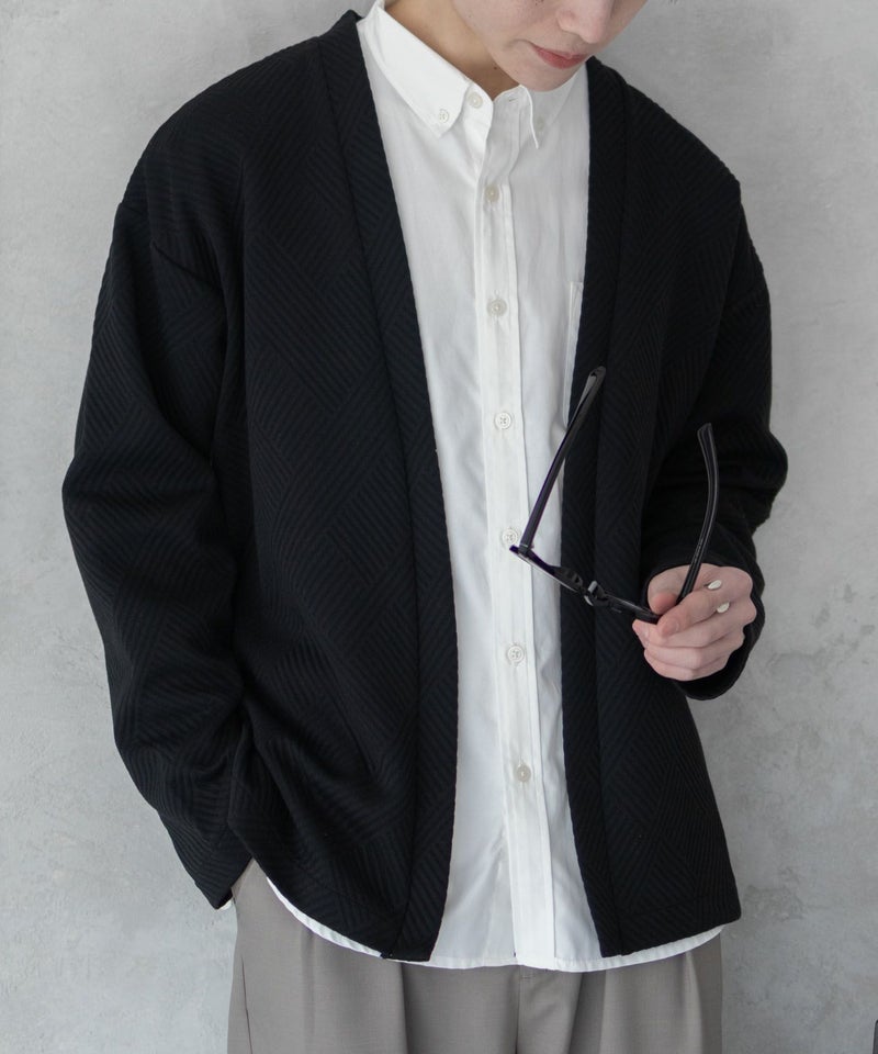 URBAN COLLECTION  膨れジャガードカーディガン メンズ商品画像-4