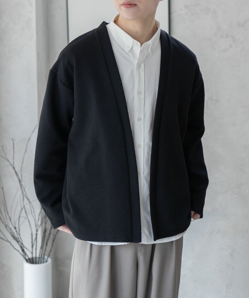 URBAN COLLECTION  膨れジャガードカーディガン メンズ商品画像-6