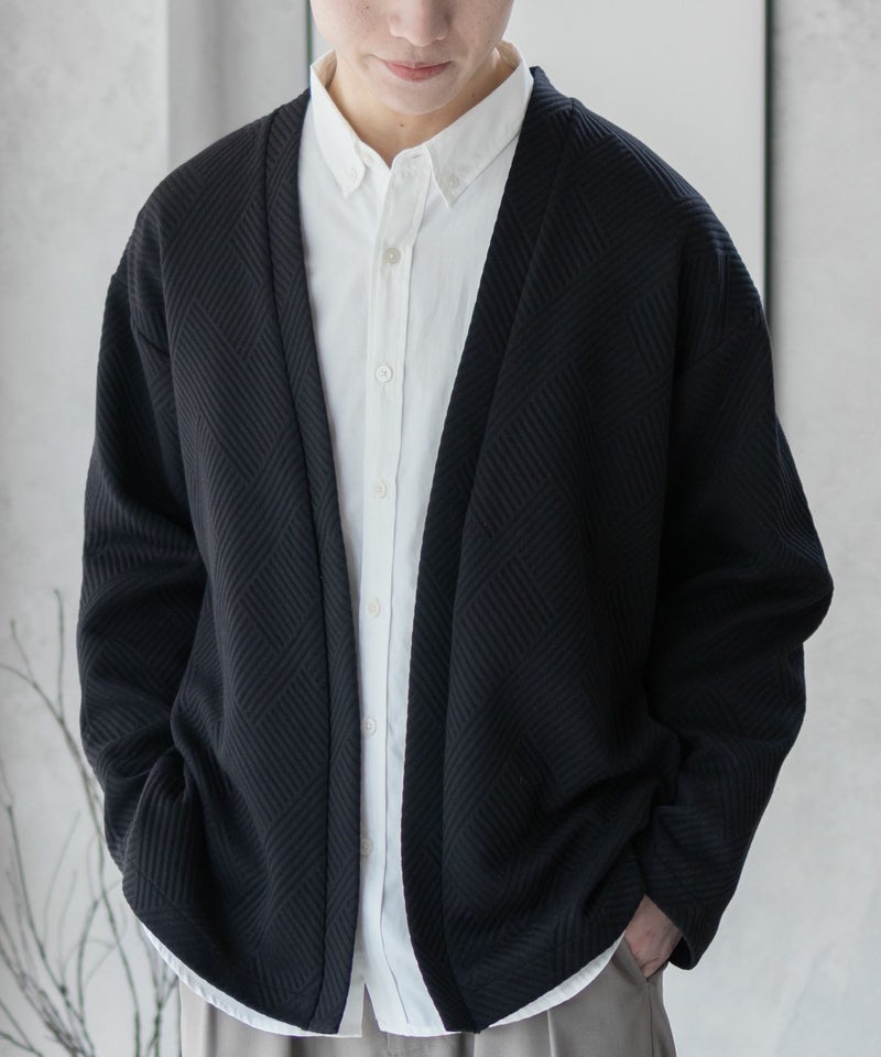 URBAN COLLECTION  膨れジャガードカーディガン メンズ商品画像-7