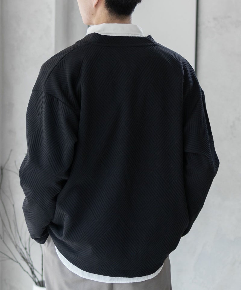 URBAN COLLECTION  膨れジャガードカーディガン メンズ商品画像-9