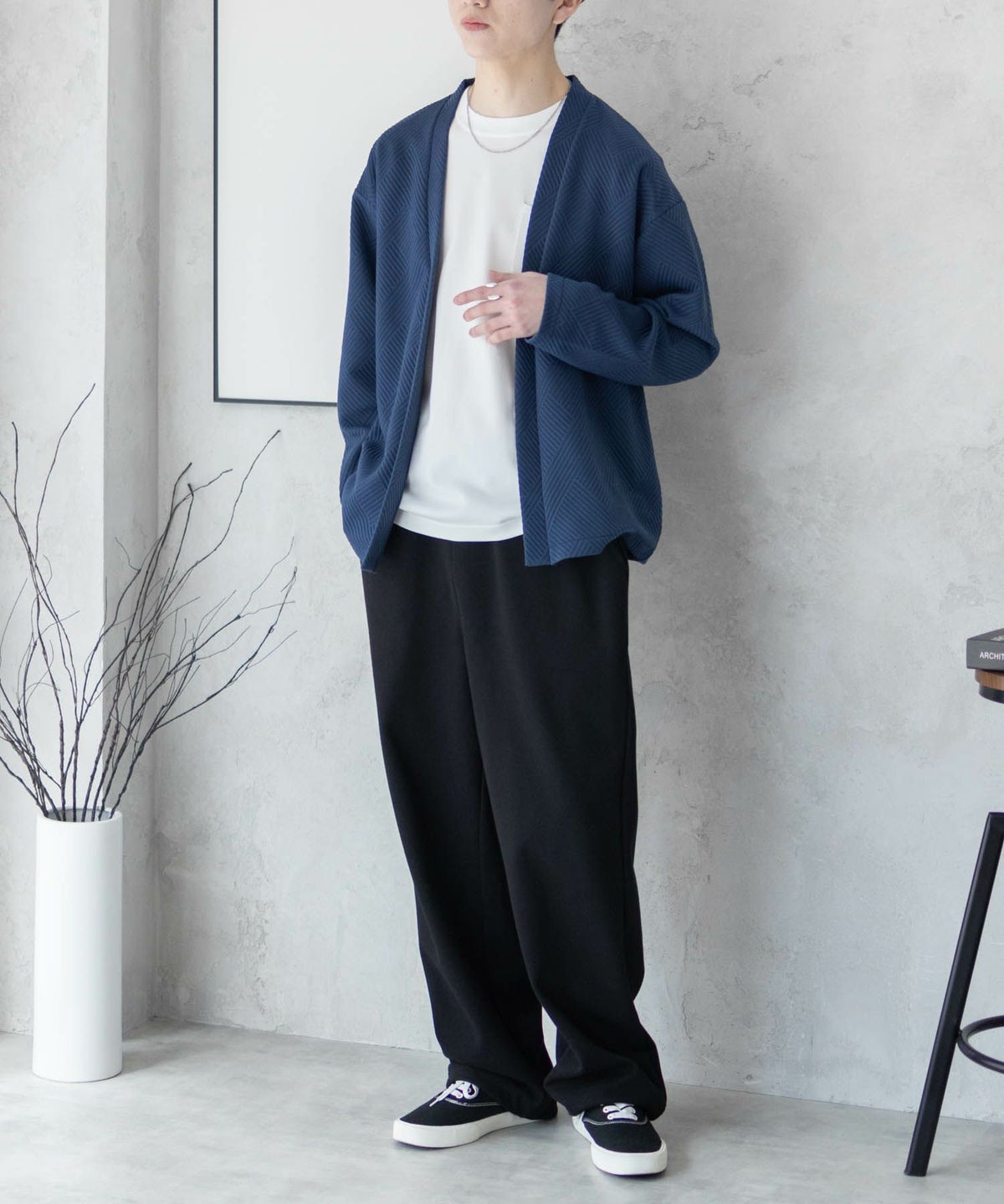 URBAN COLLECTION 膨れジャガードカーディガン メンズ