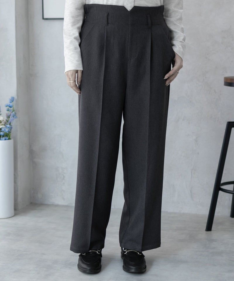 nAvy  ハイウエストワイドストレートパンツ レディース商品画像-6