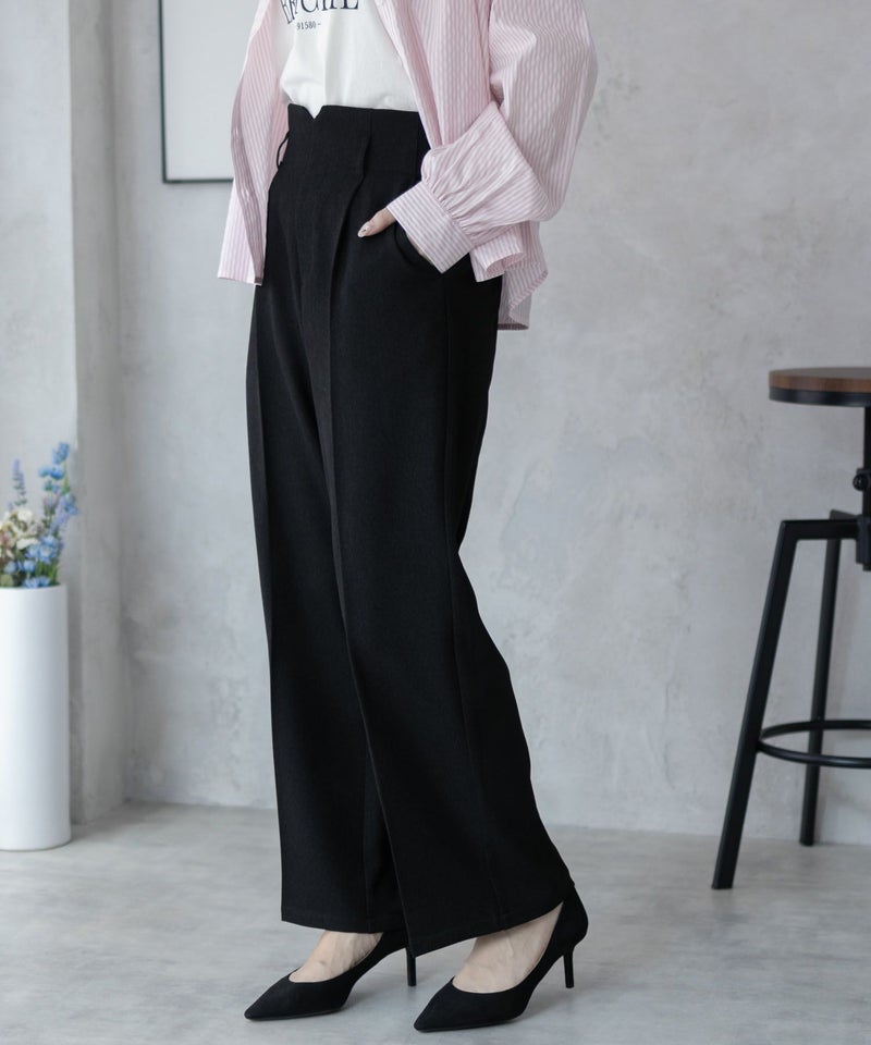 nAvy ハイウエストワイドストレートパンツ レディース商品画像-11