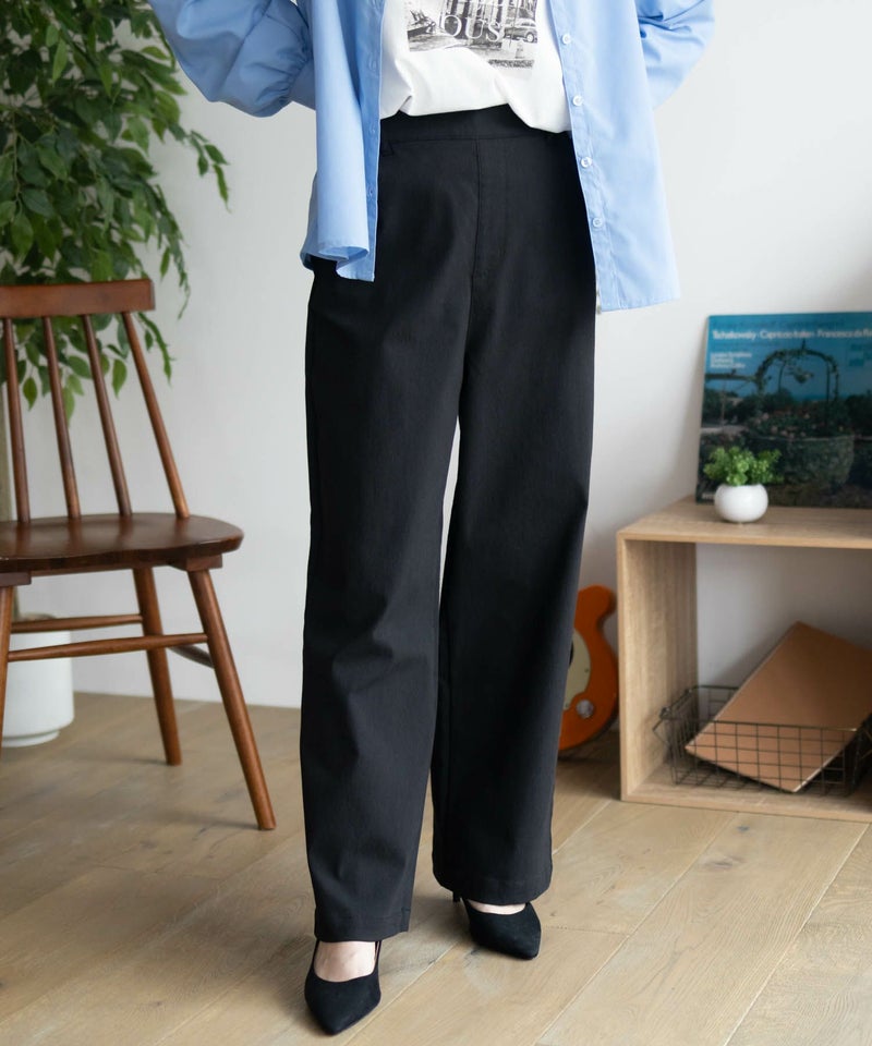 nAvy ストレッチワイドパンツ レディース商品画像-2