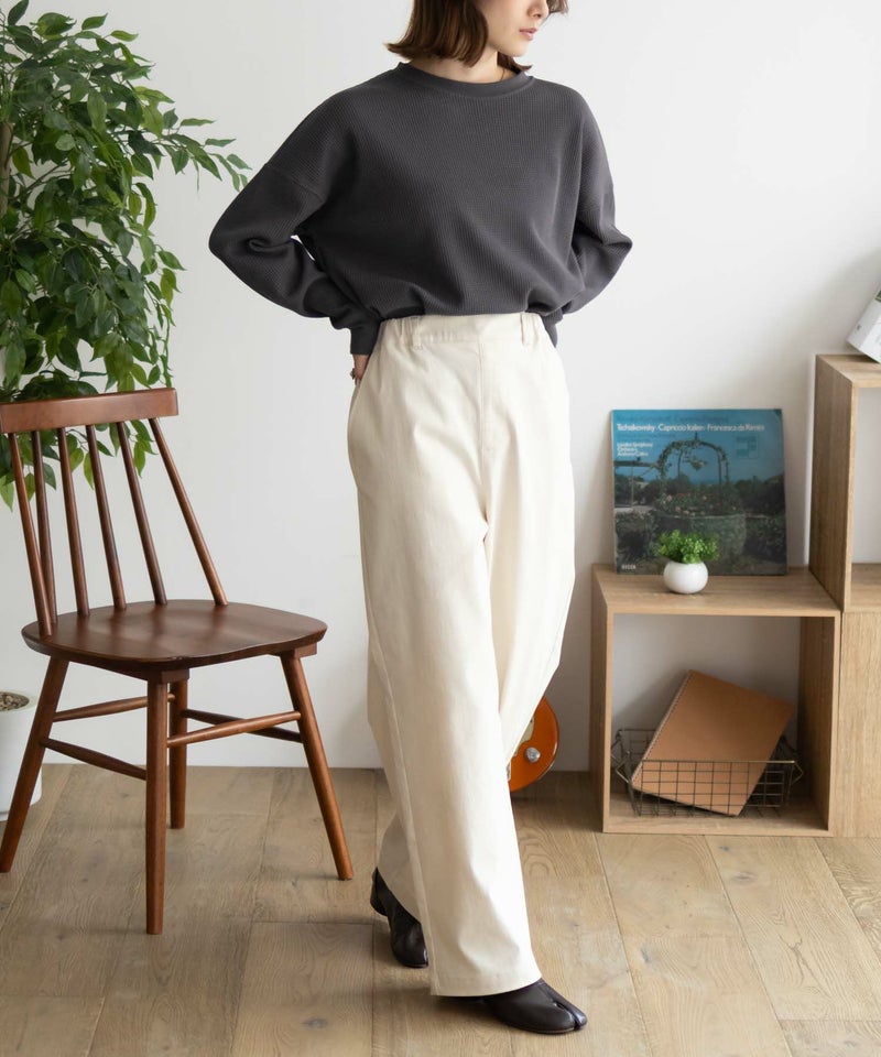 nAvy  ストレッチワイドパンツ レディース商品画像-7