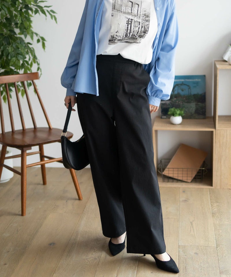 nAvy ストレッチワイドパンツ レディース商品画像-8