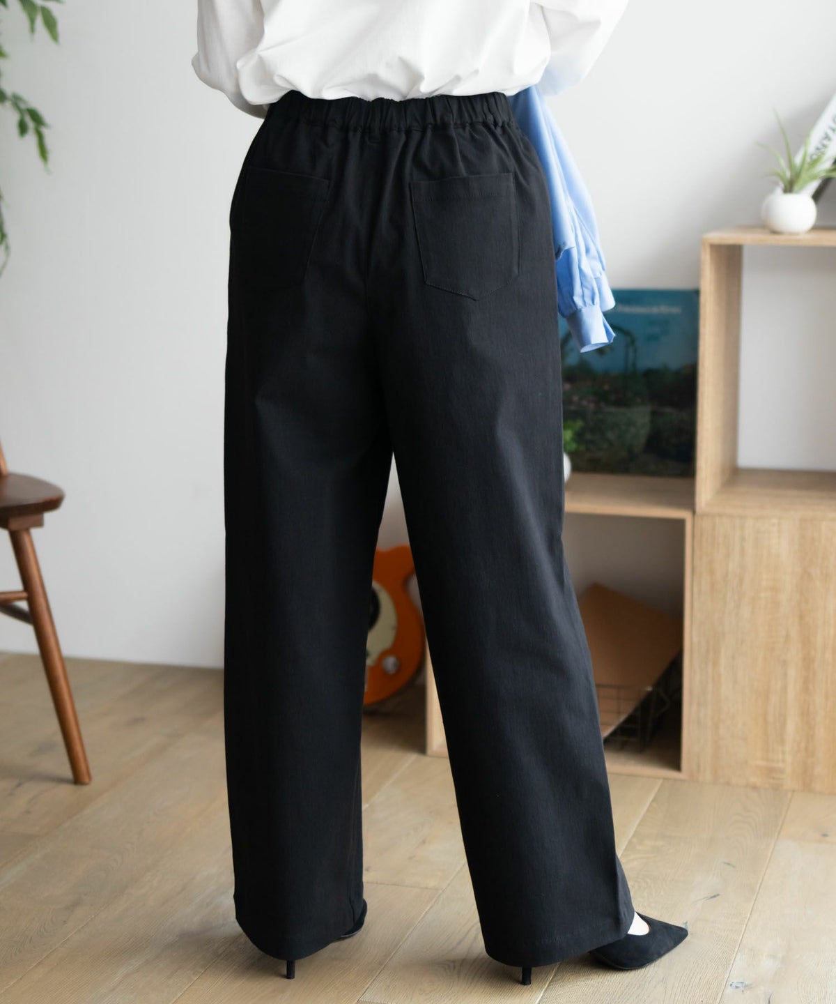 nAvy ストレッチワイドパンツ レディース