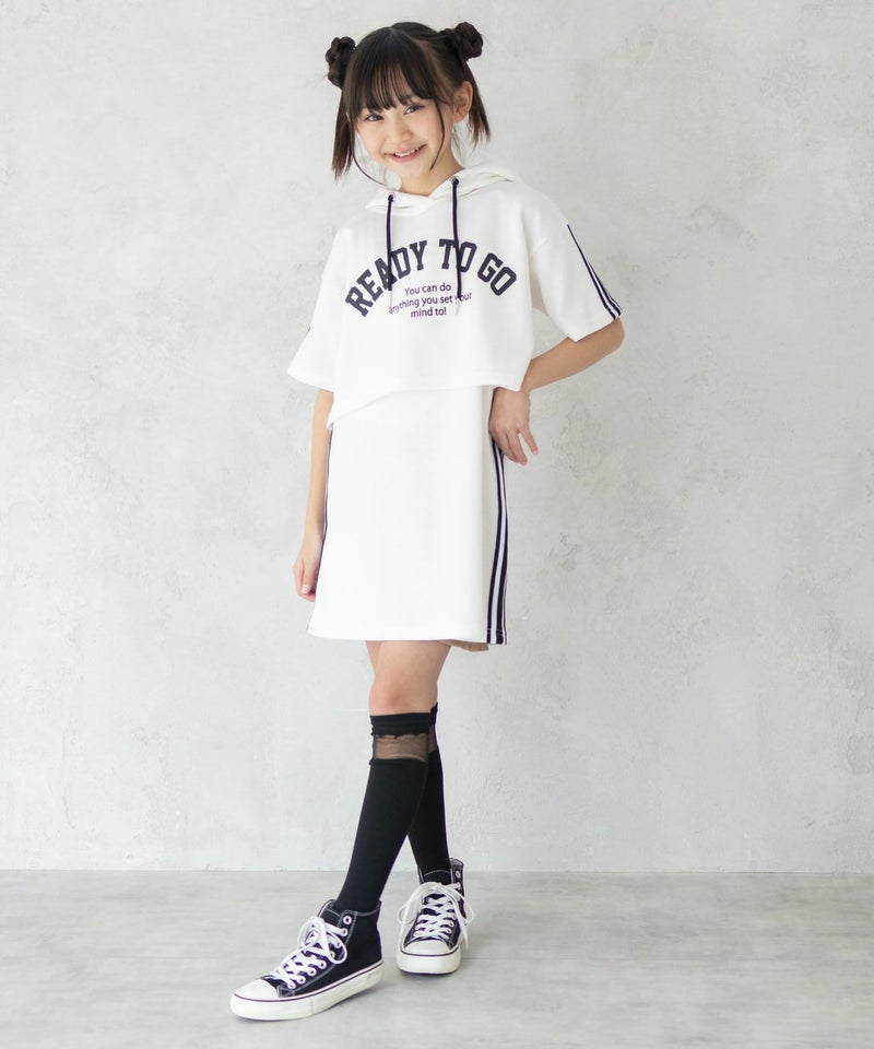 RICH MIX ポンチ素材 パーカーラインワンピースアンサンブル キッズ商品画像-19