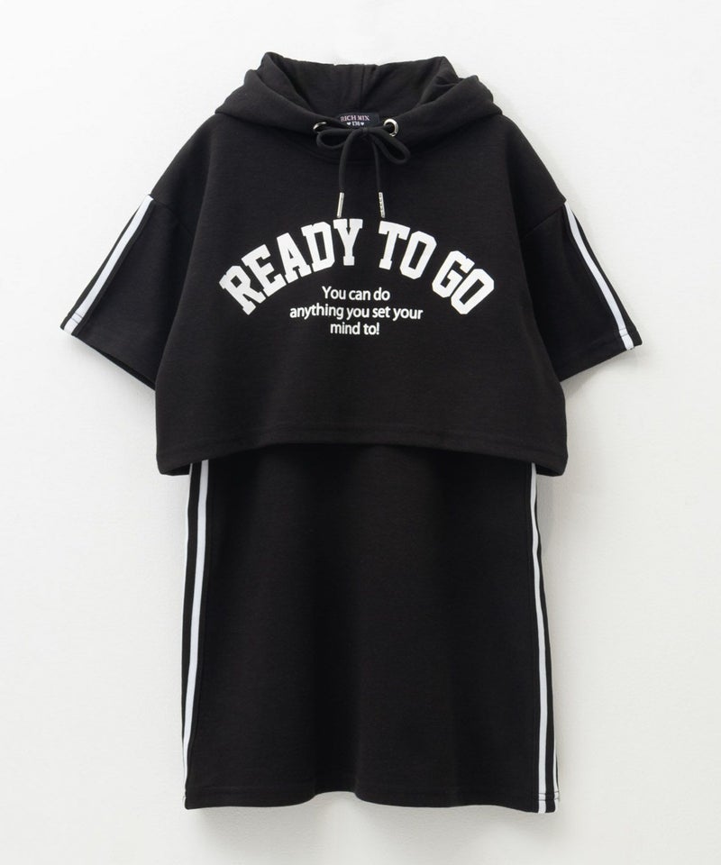 RICH MIX ポンチ素材 パーカーラインワンピースアンサンブル キッズ商品画像-21