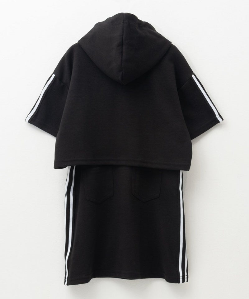 RICH MIX ポンチ素材 パーカーラインワンピースアンサンブル キッズ商品画像-22