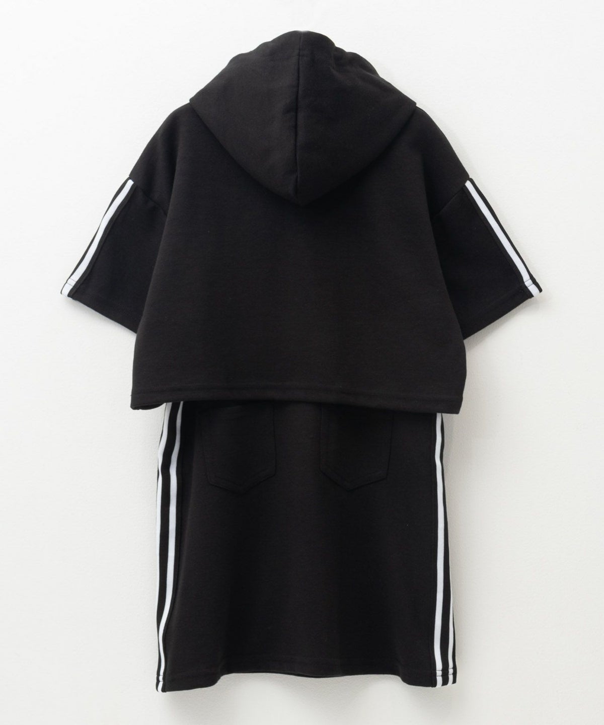 RICH MIX ポンチ素材 パーカーラインワンピースアンサンブル キッズ