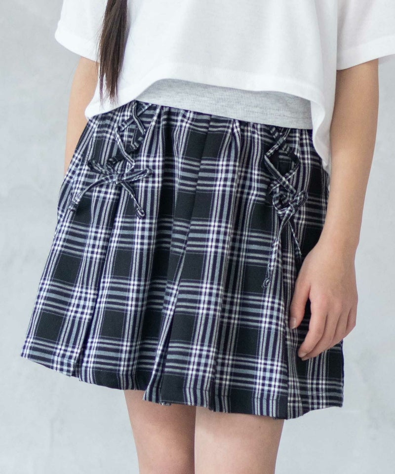 RICH MIX  チェックレースアップスカート キッズ商品画像-3