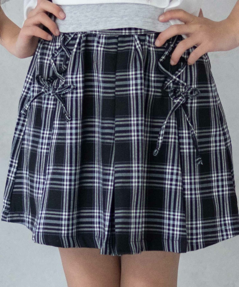 RICH MIX チェックレースアップスカート キッズ商品画像-4