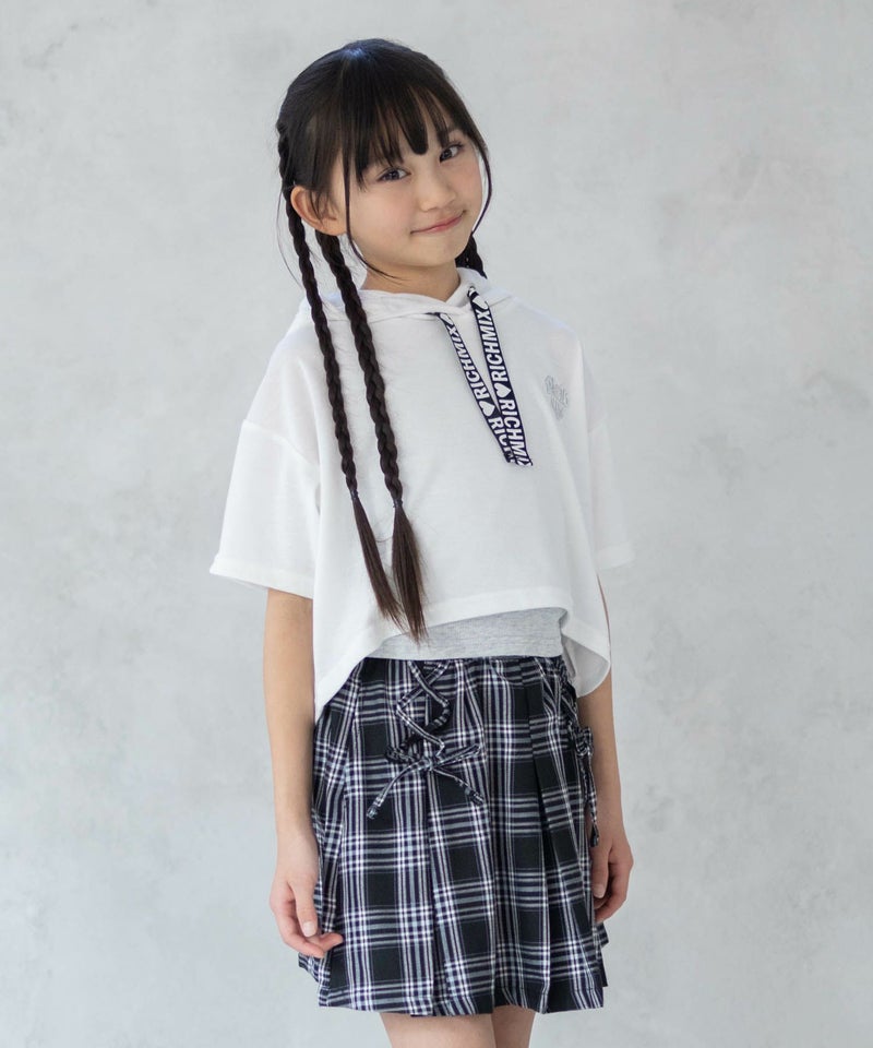 RICH MIX チェックレースアップスカート キッズ商品画像-7