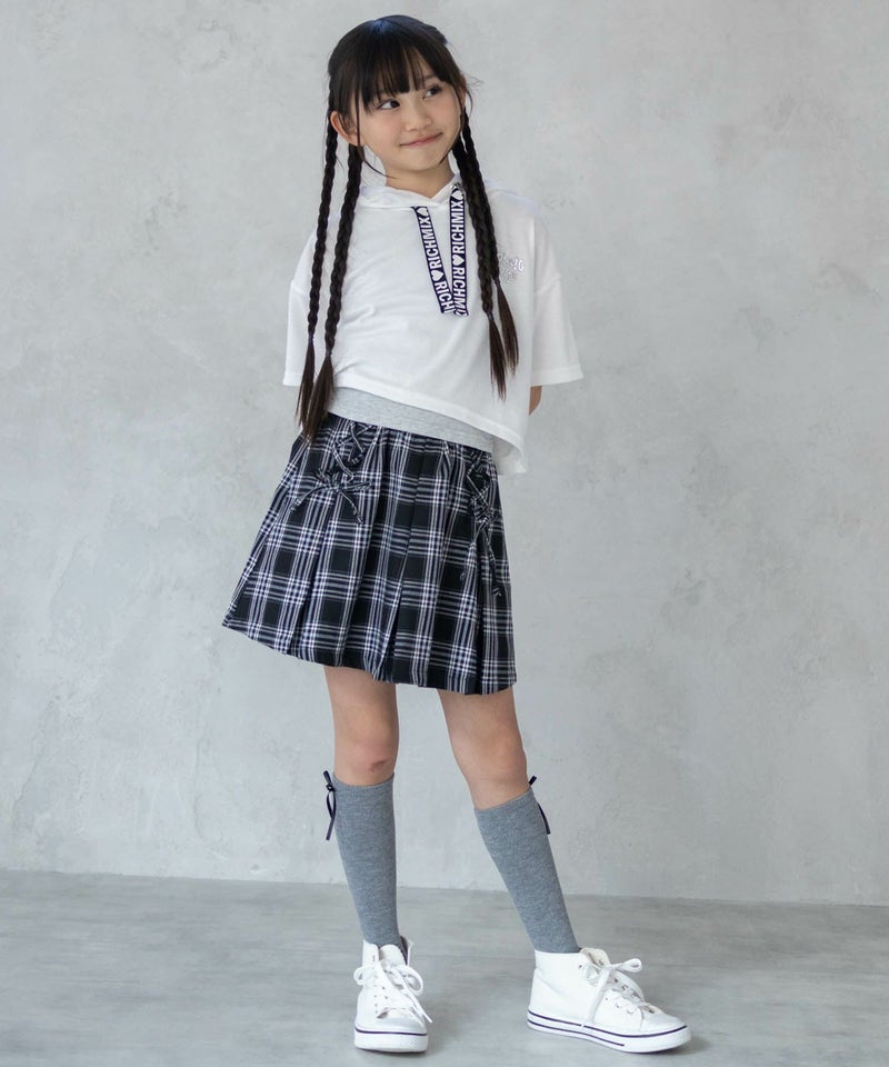 RICH MIX チェックレースアップスカート キッズ商品画像-8