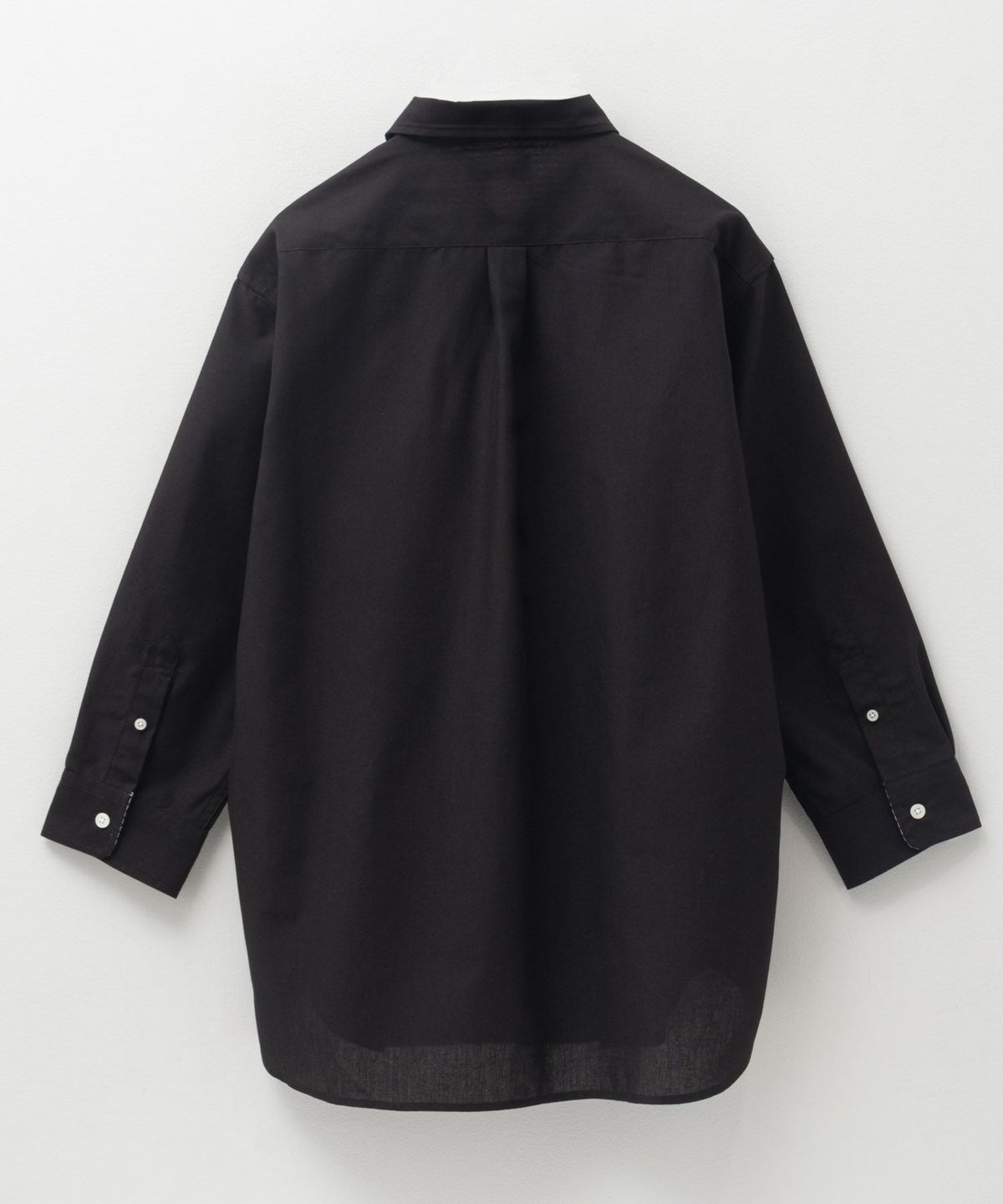 NAVY COOLMAX リネン七分袖シャツ メンズ