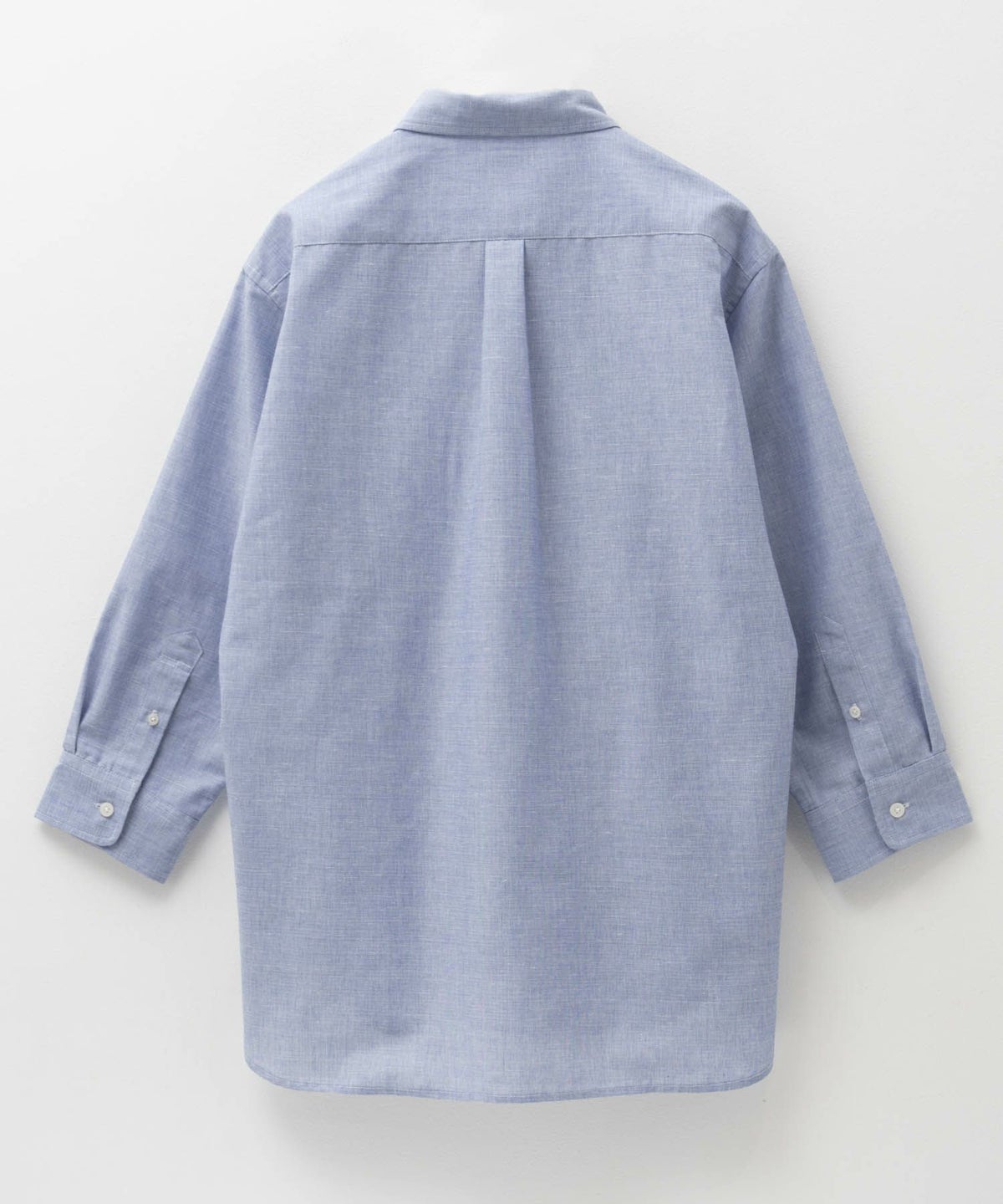 NAVY COOLMAX リネン七分袖シャツ メンズ