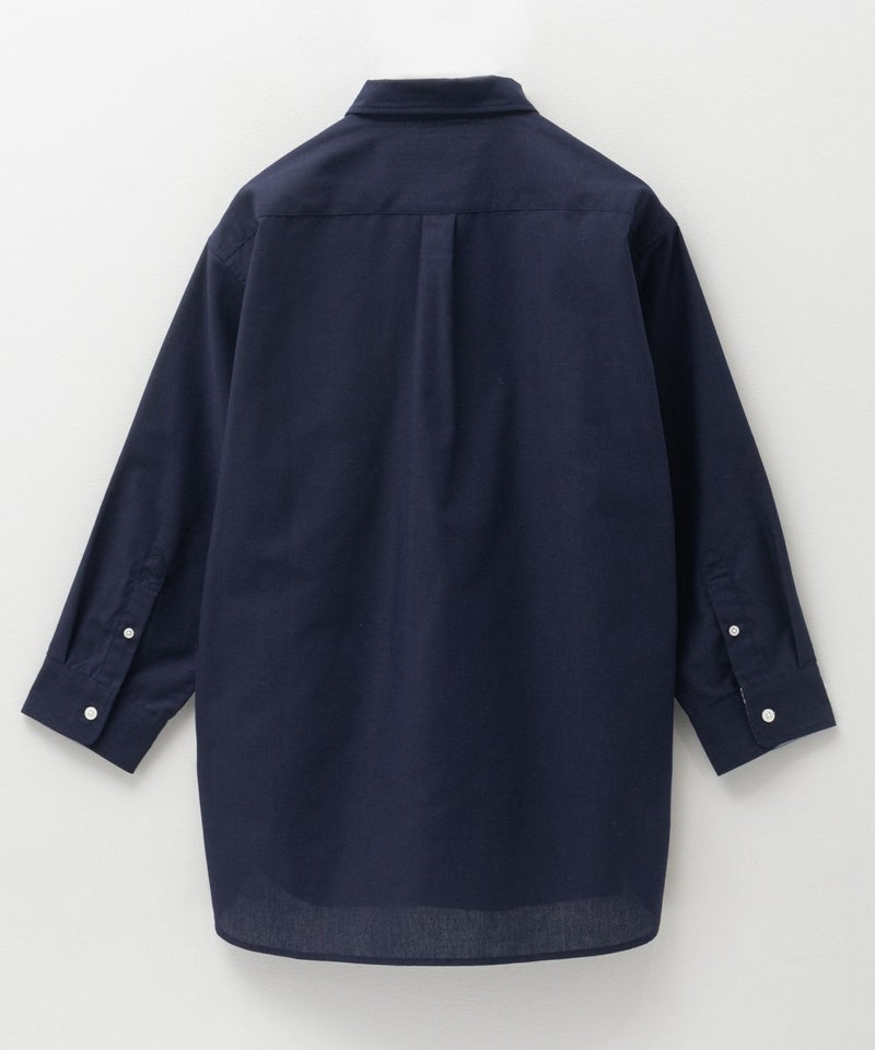 NAVY COOLMAX リネン七分袖シャツ メンズ商品画像-34