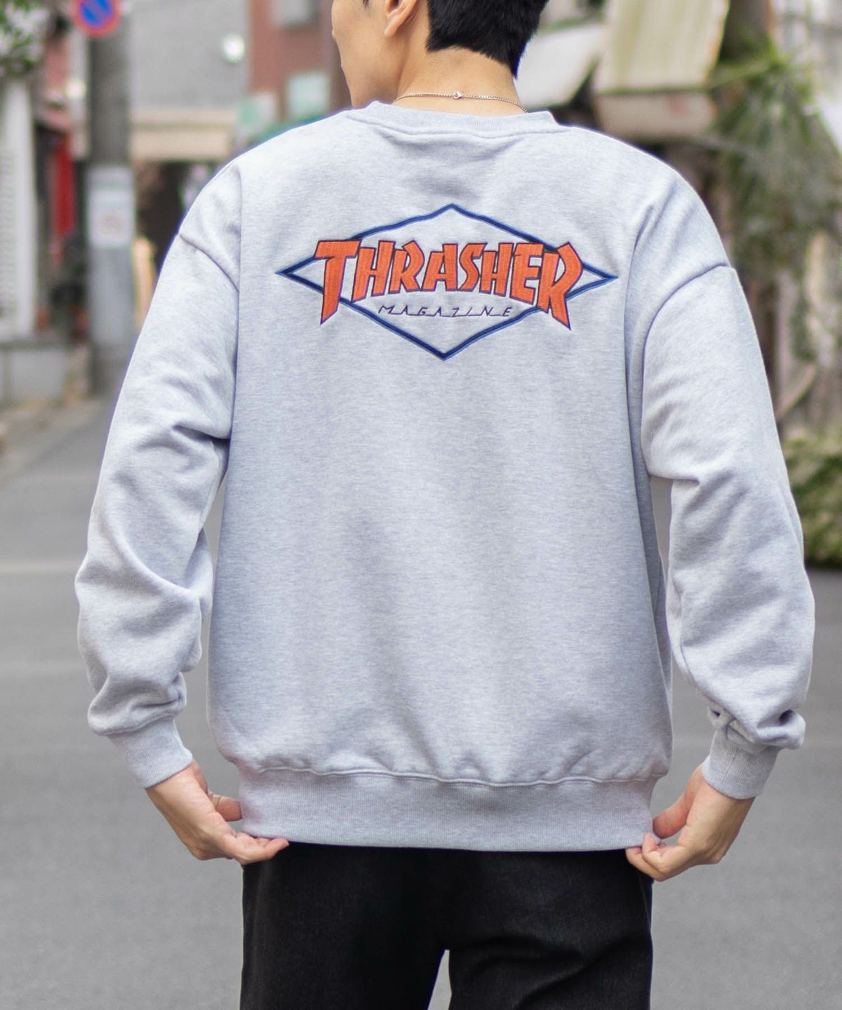 THRASHER ダイアモンドロゴスウェット メンズ