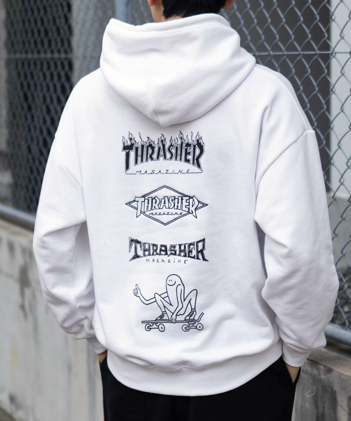 THRASHER ロゴフーディー メンズ