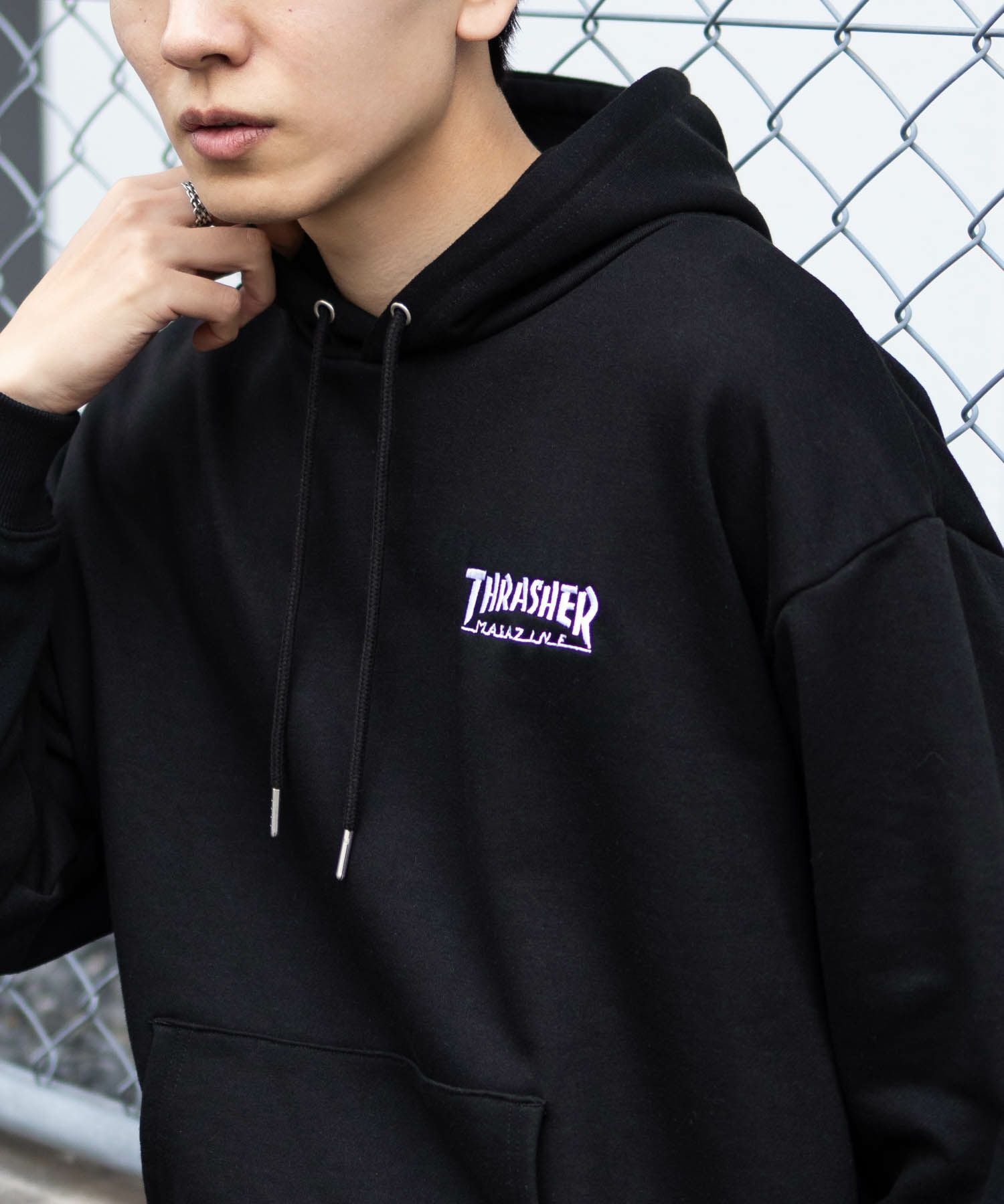 THRASHER ロゴフーディー メンズ