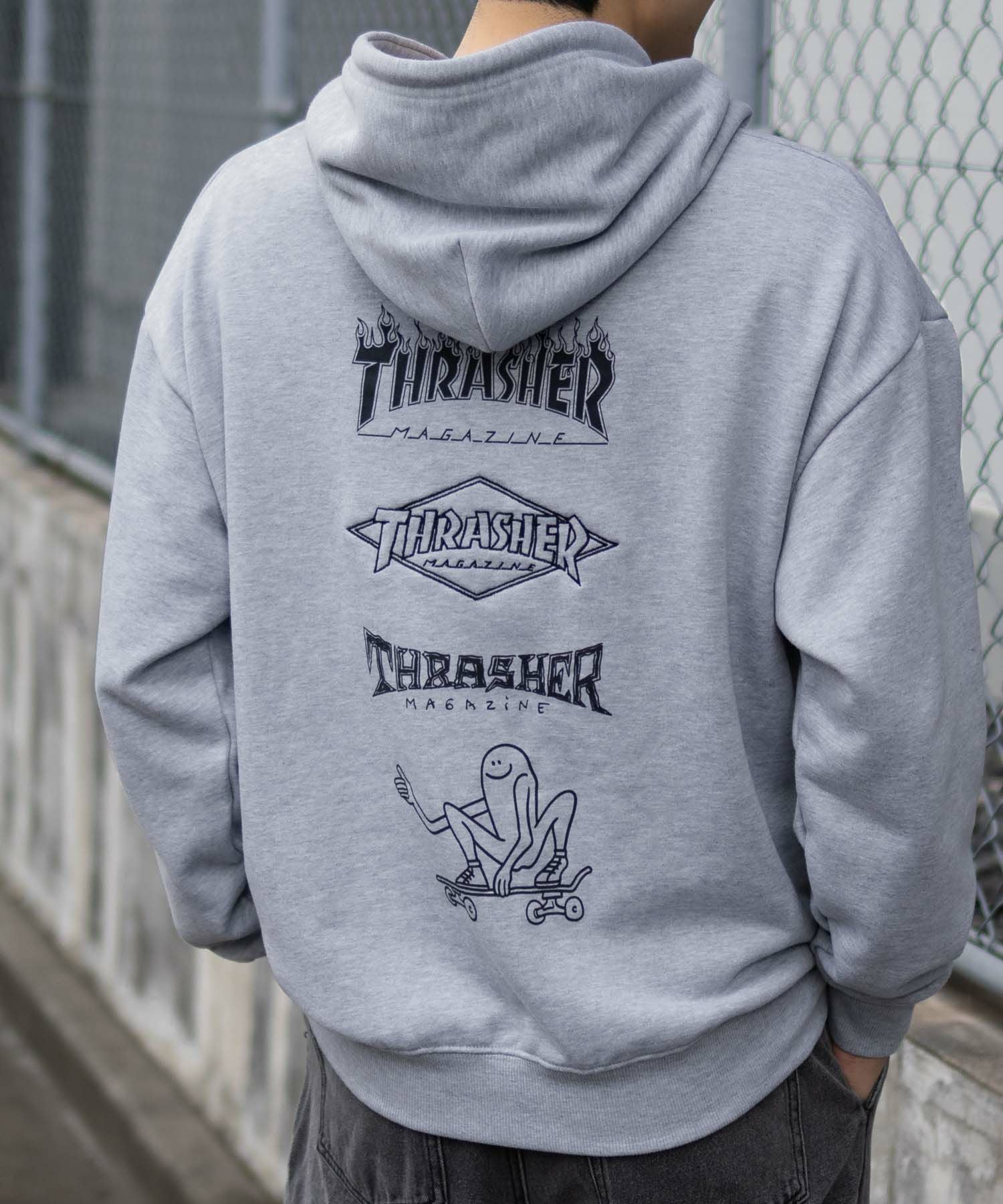 Thrasher SK8Goat hoodie　人気♪ 新品 値下げ SKATEGOAT HOODIE - GREY/BLACK – Thrasher Magazine