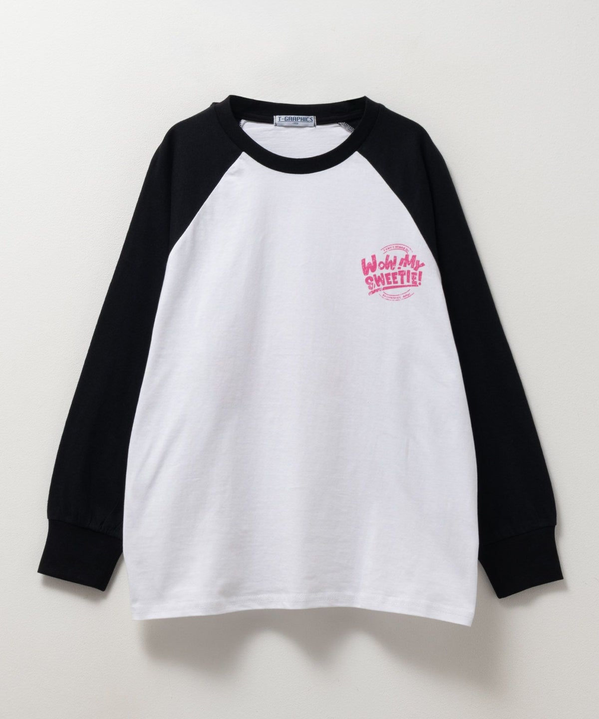 T-GRAPHICS かすれラグランTシャツ キッズ ネコポス 対応商品