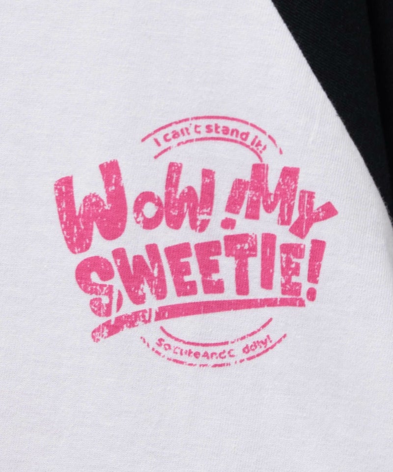 T-GRAPHICS かすれラグランTシャツ キッズ メール便 対応商品商品画像-5