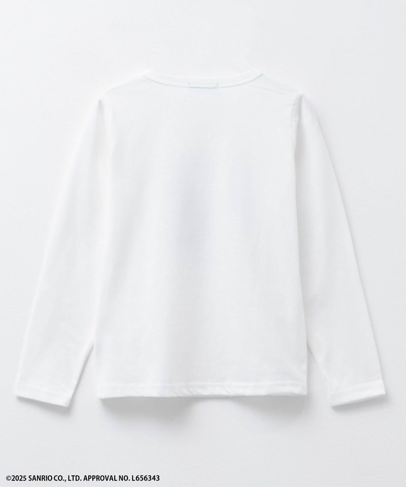 サンリオキャラクターズ シナモロール プリント長袖Tシャツ キッズ メール便 対応商品商品画像-2