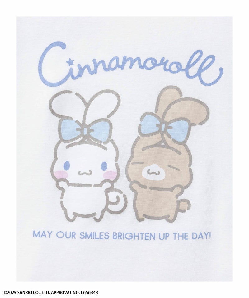 サンリオキャラクターズ シナモロール プリント長袖Tシャツ キッズ メール便 対応商品商品画像-3
