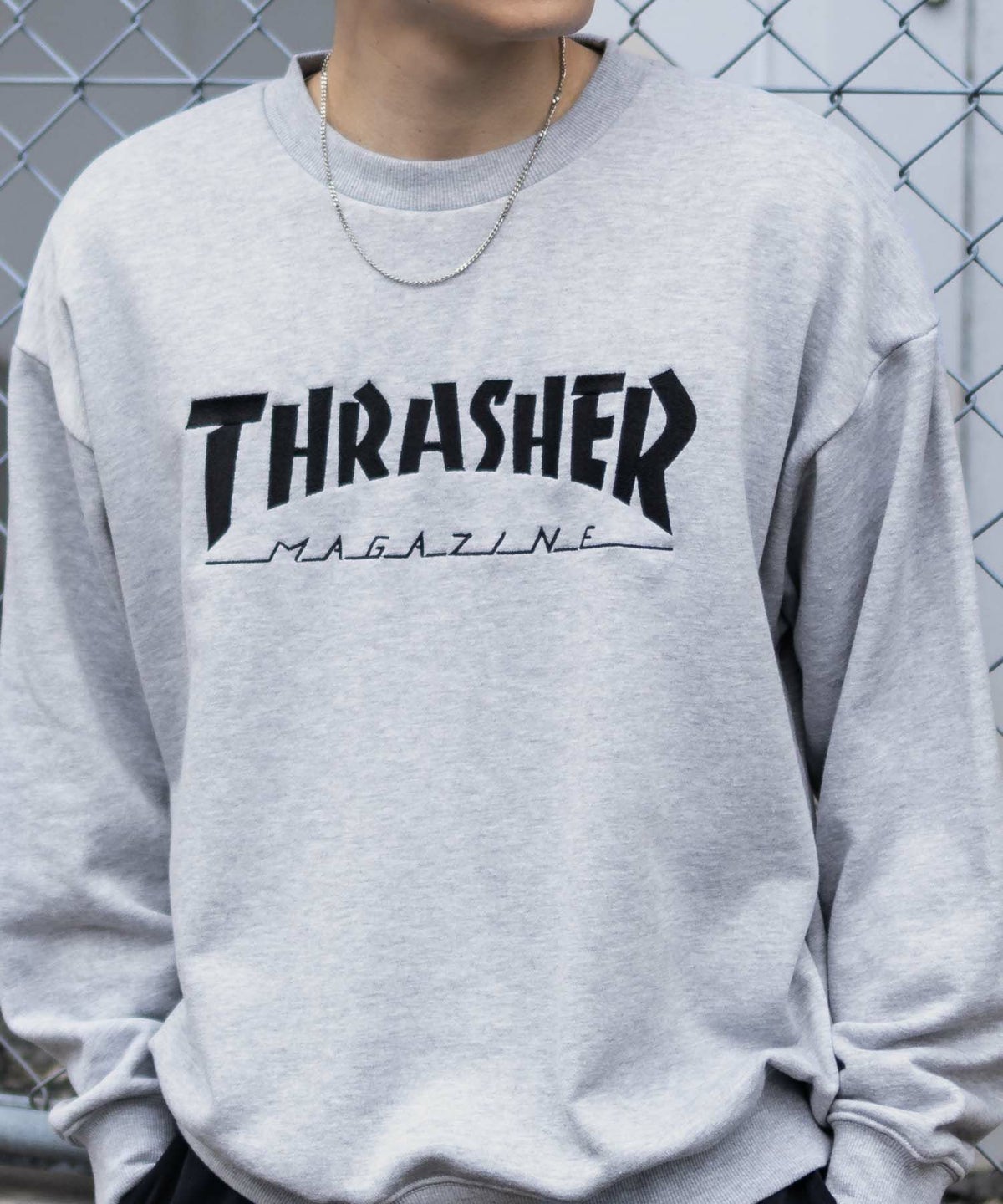 THRASHER ロゴクルーネックスウェット メンズ