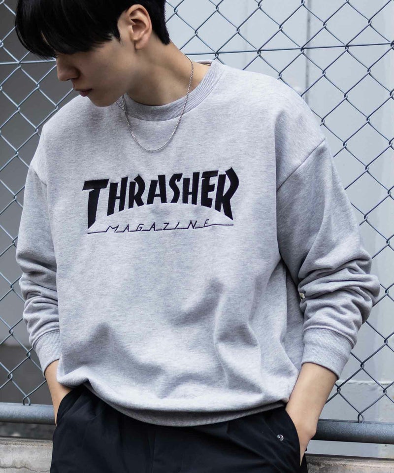 [期間限定価格]THRASHER  ロゴクルーネックスウェット メンズ商品画像-4