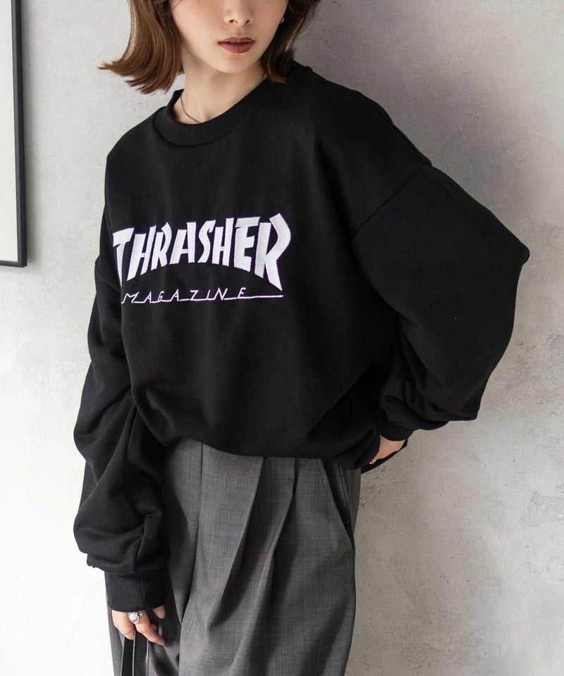 [期間限定価格]THRASHER  ロゴクルーネックスウェット メンズ商品画像-6