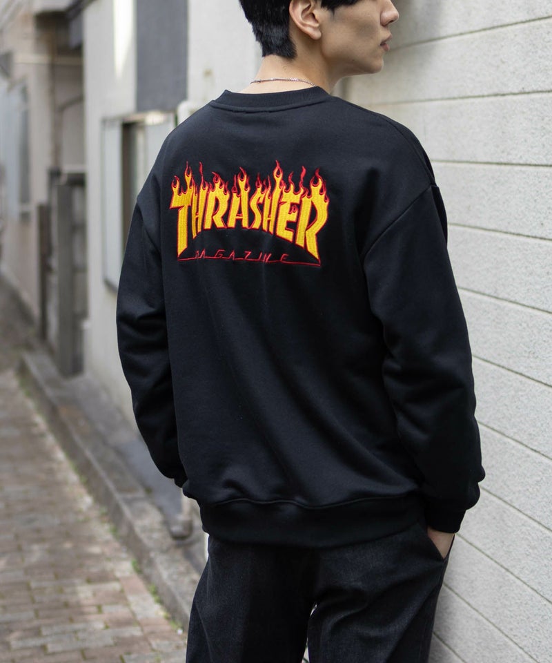 [期間限定価格]THRASHER  フレームロゴクルーネックスウェット メンズ商品画像-3