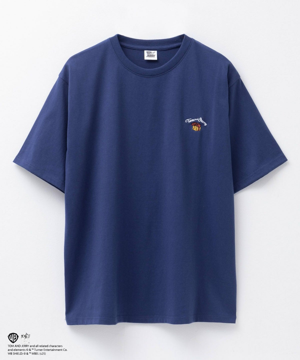 Tom and Jerry ロゴ刺繍プリントTシャツ メンズ ネコポス 対応商品