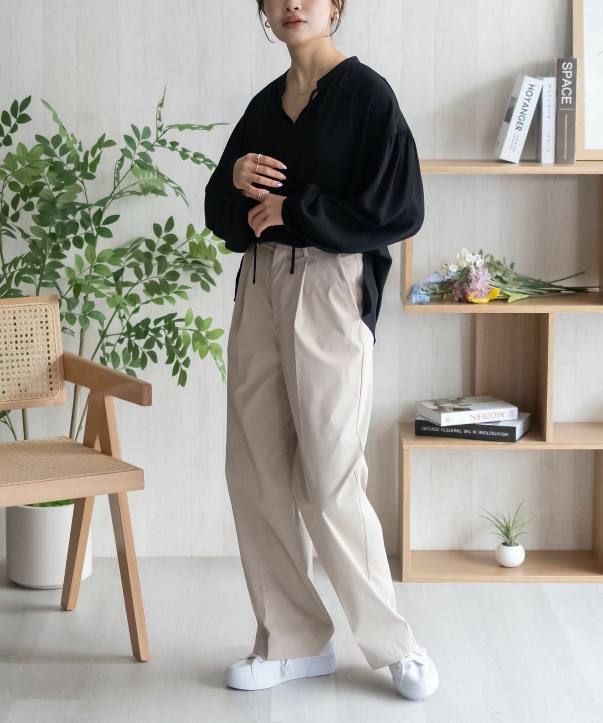 HusHusH ドット柄ブラウス レディース