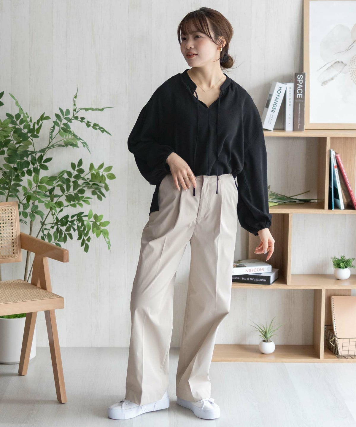 HusHusH ドット柄ブラウス レディース